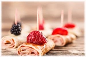 crepes con fragola