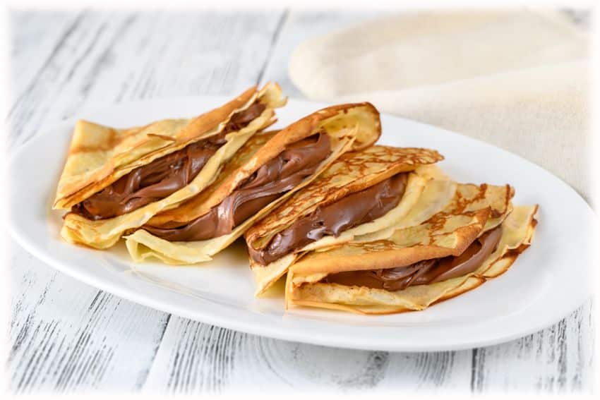 Crespelle con cioccolato o nutella