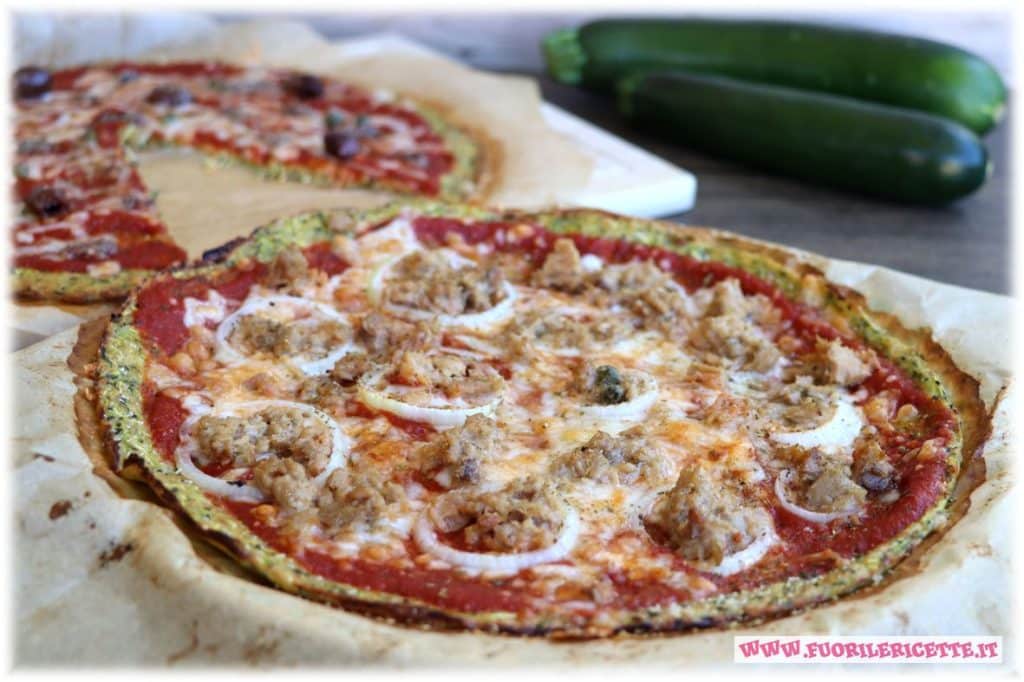 Pizza di zucchine senza farina Pizza di zucchine senza farina