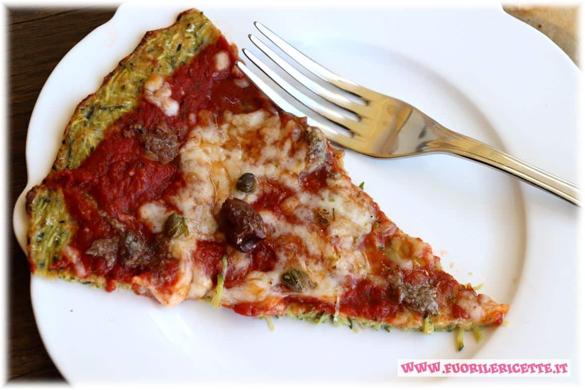 Pizza di zucchine senza farina