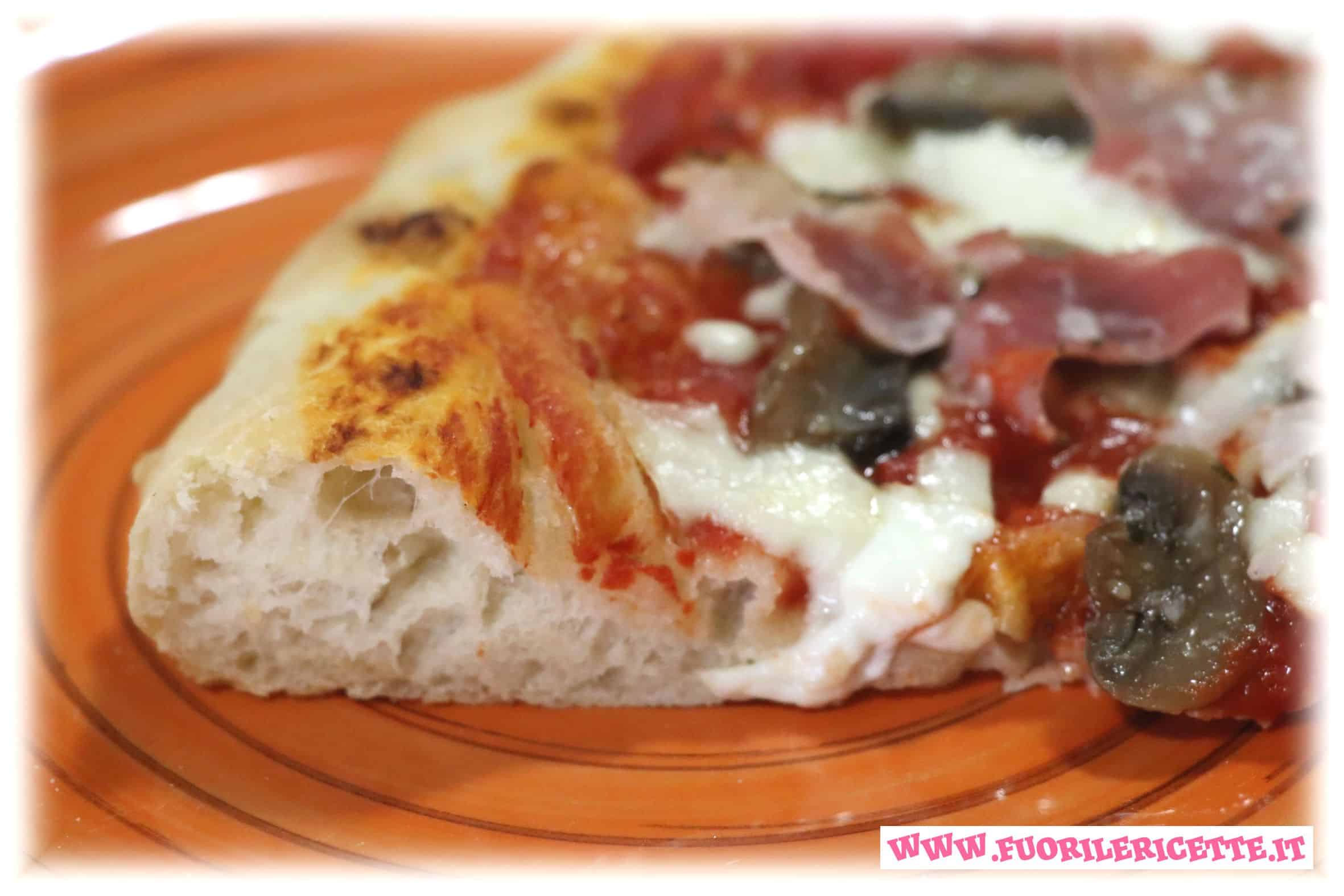 Pizza a lunga lievitazione con idratazione al 70%