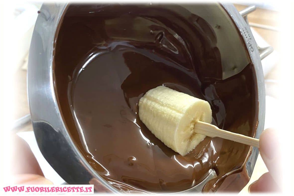 Banane al cioccolato