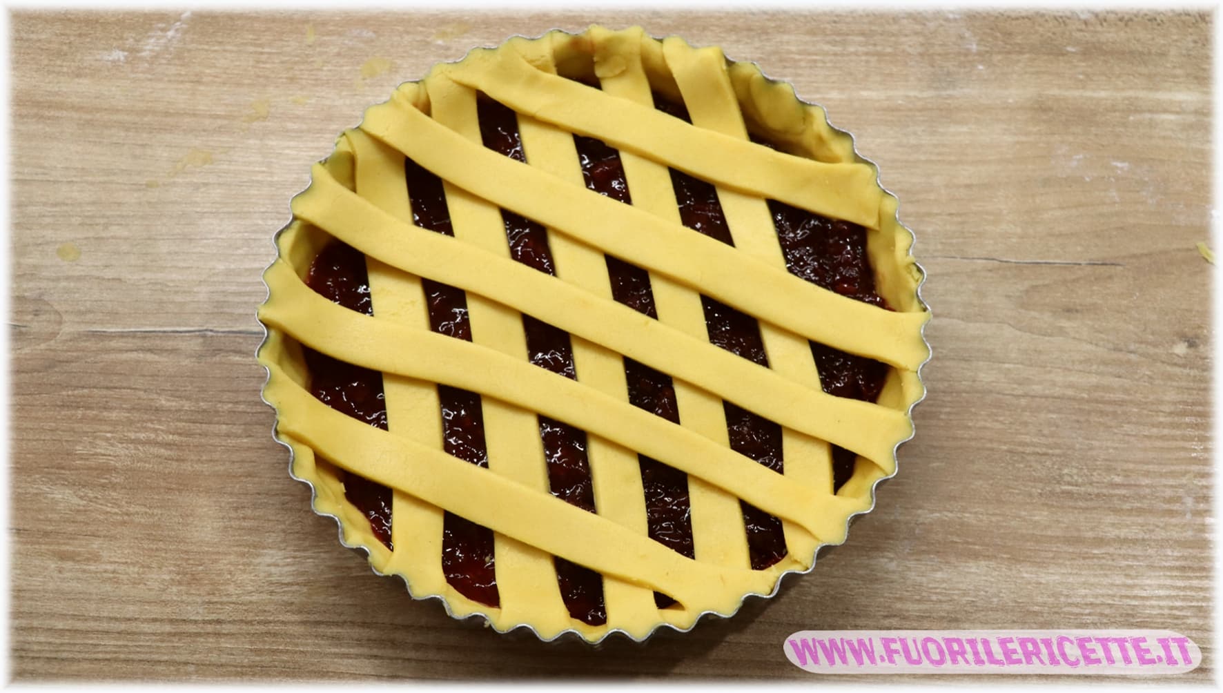 Crostata ciliegie cruda