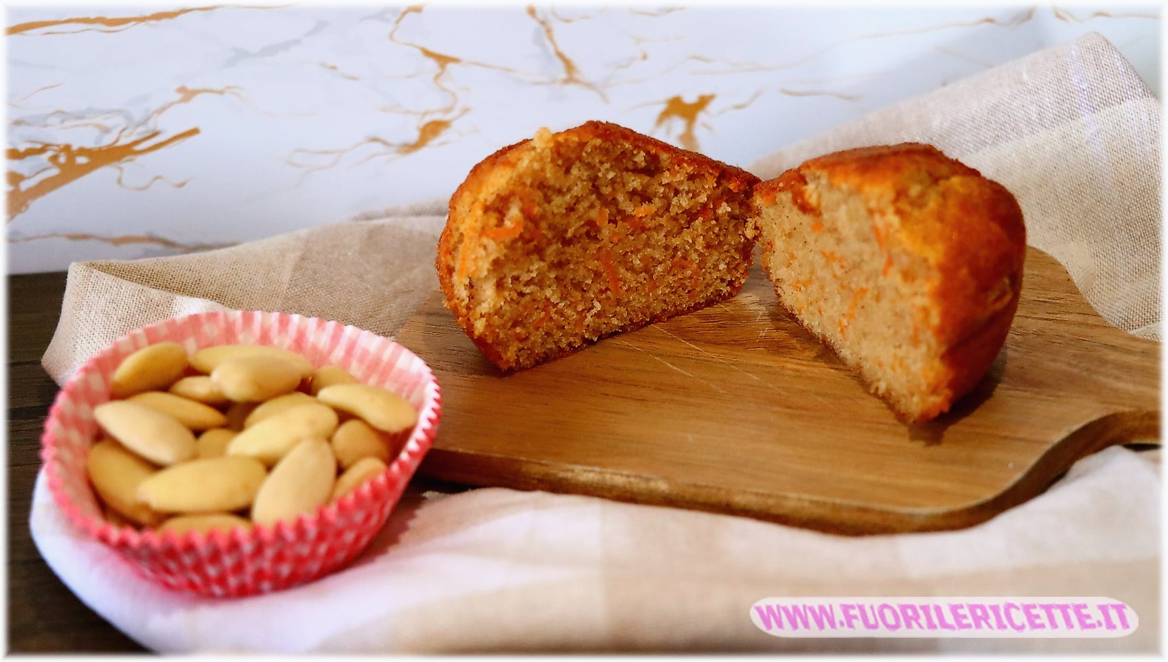 Muffin carote e mandorle