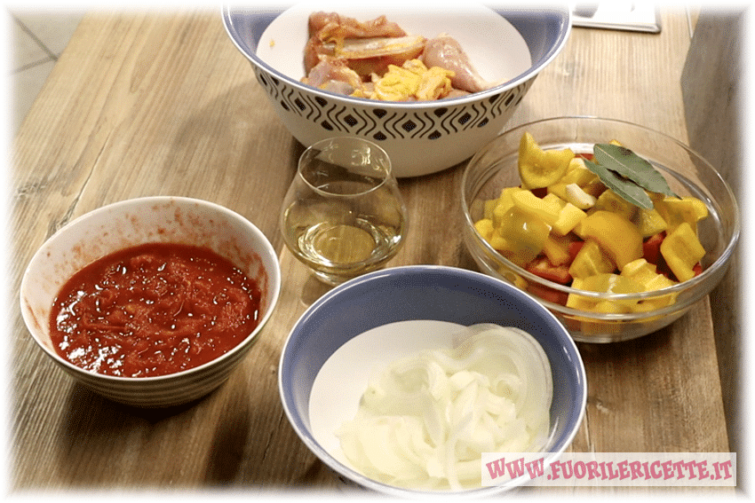 Ingredienti pollo ai peperoni