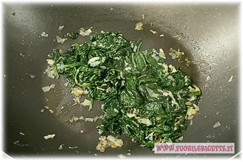 spinaci e porro cotti