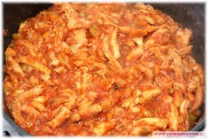 Trippa al pomodoro con pecorino