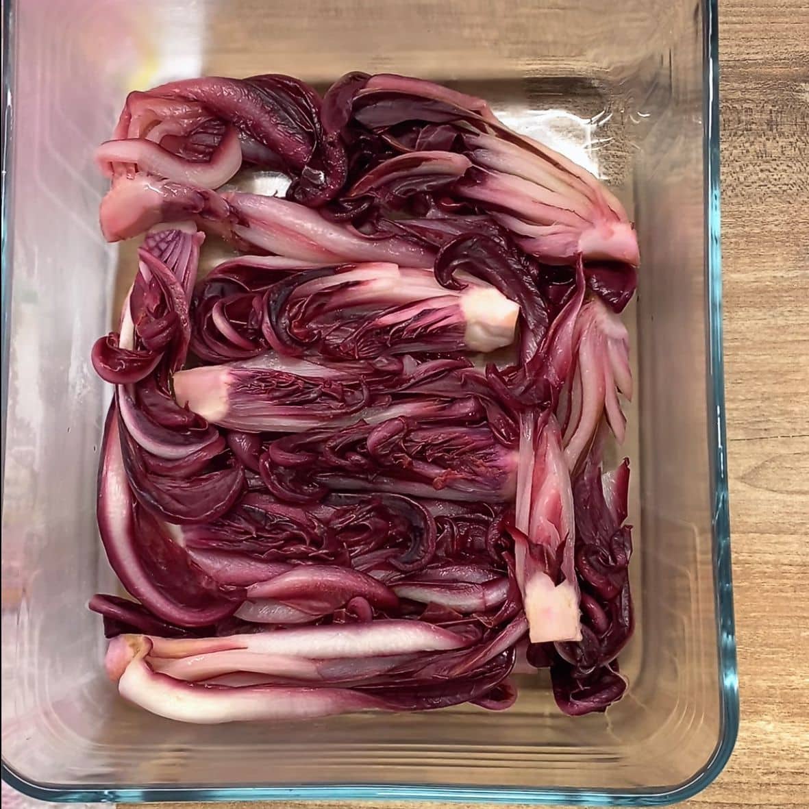 mettere radicchio nella pirofila