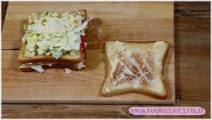 quarto strato club sandwich vegetariano