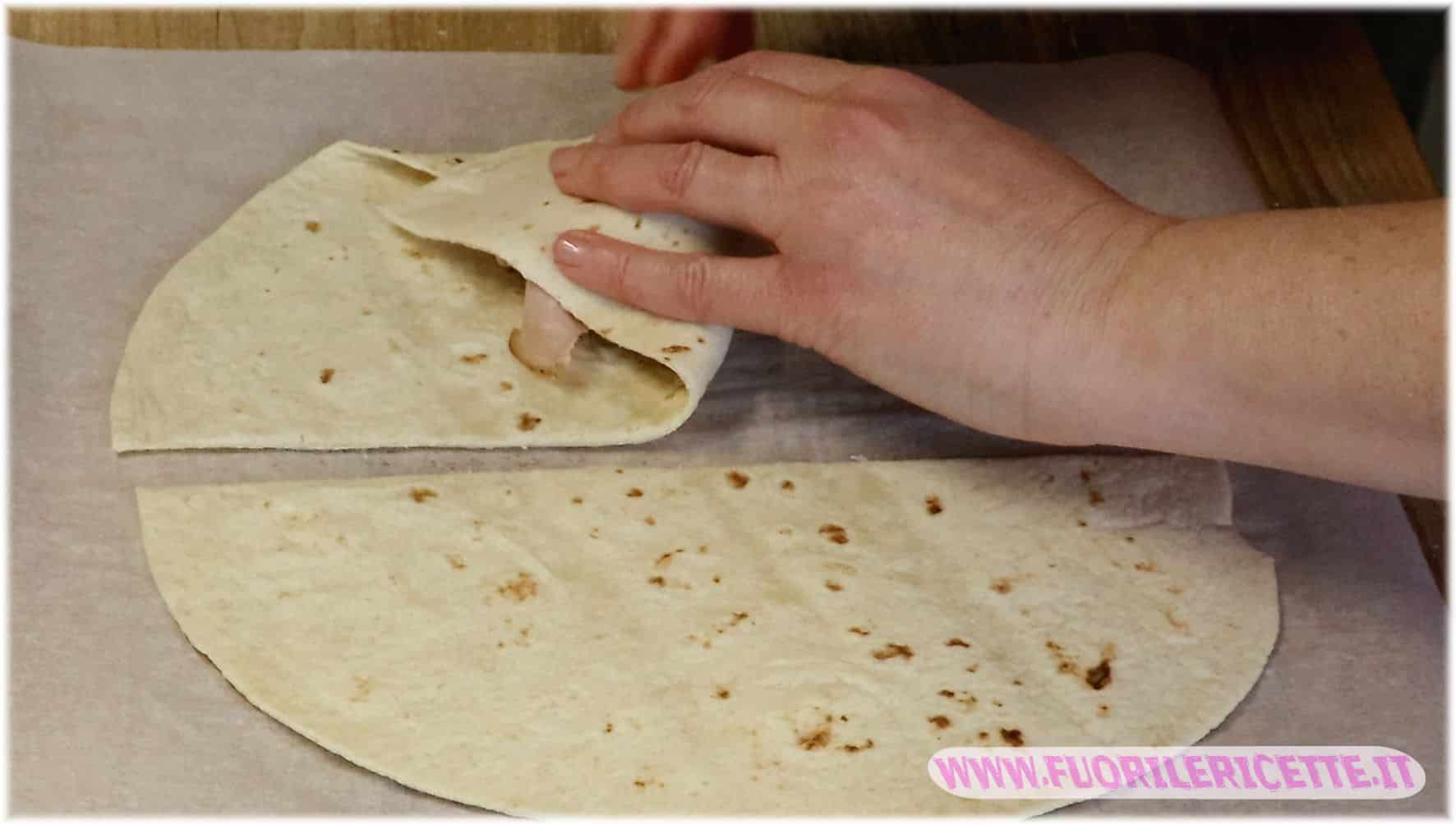 seconda piega della piadina