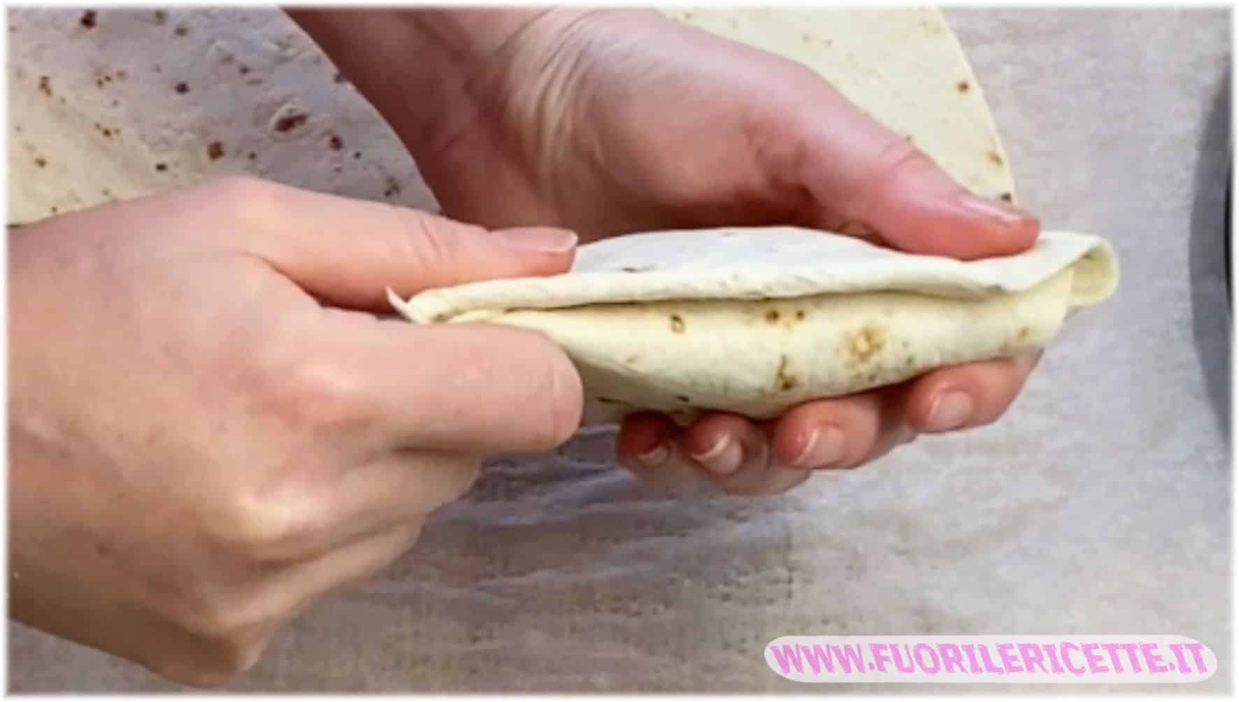 chiudere la piadina