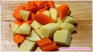 tagliare carote e patate