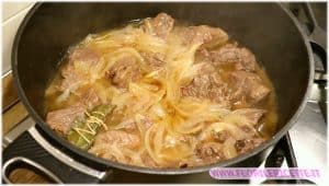 far appassire lo Spezzatino di manzo con patate