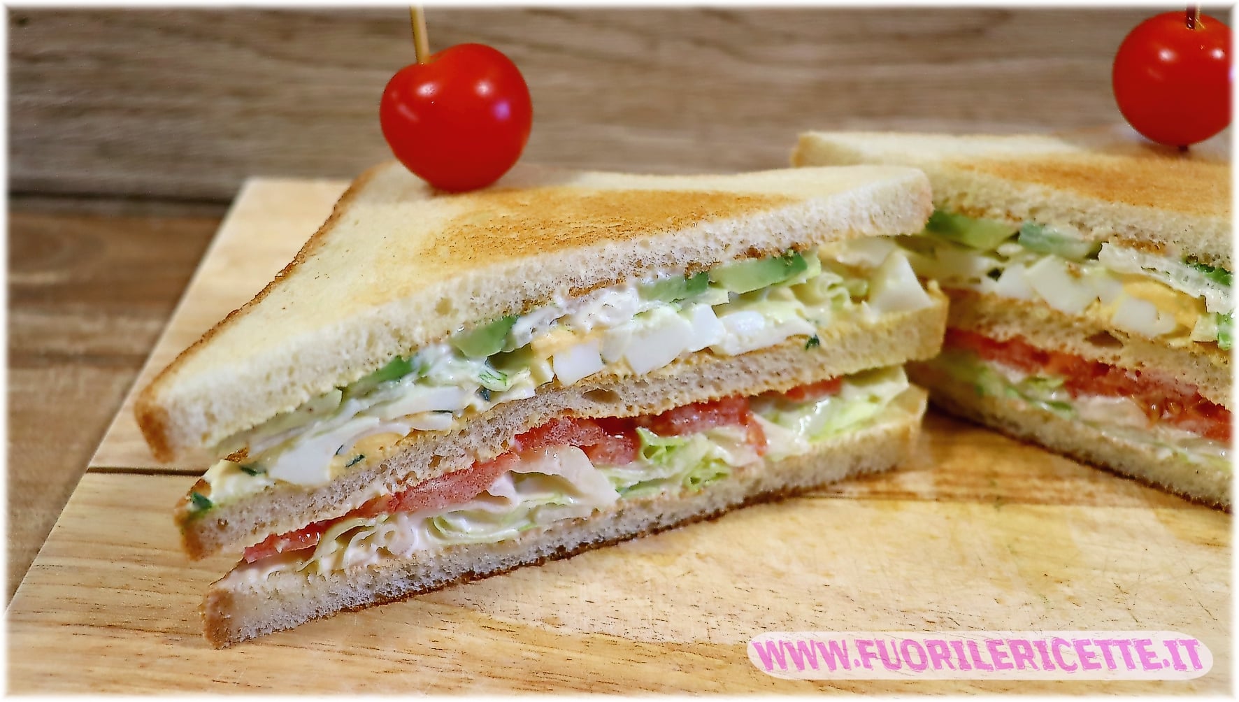 Club sandwich vegetariano