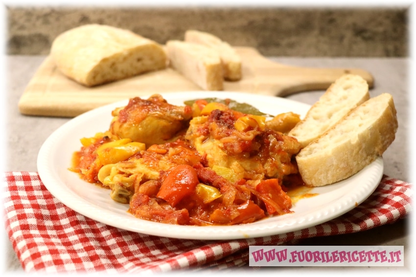 Pollo con i peperoni alla romana