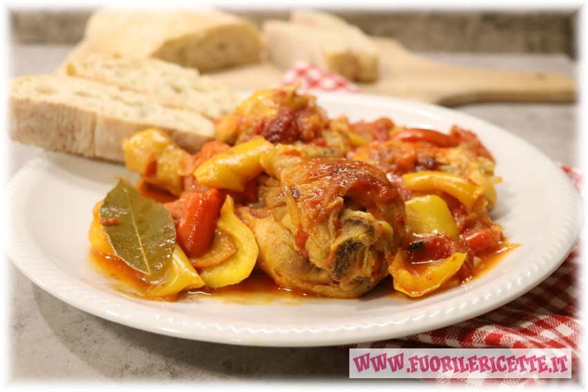 Pollo con i peperoni alla romana