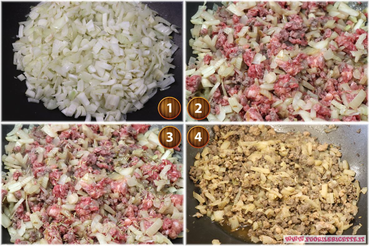 Preparazione ragù bianco