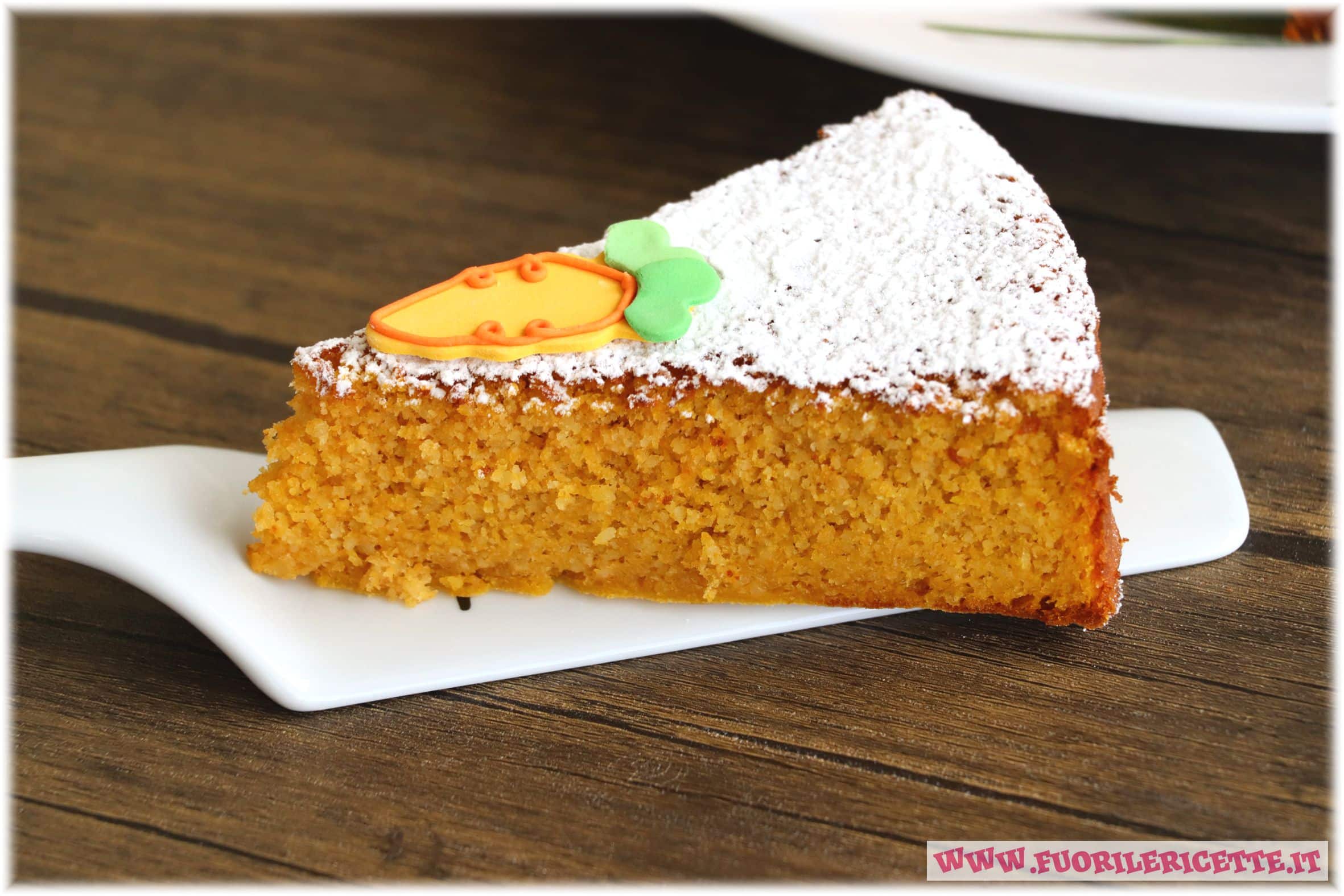 Torta di carote e mandorle light