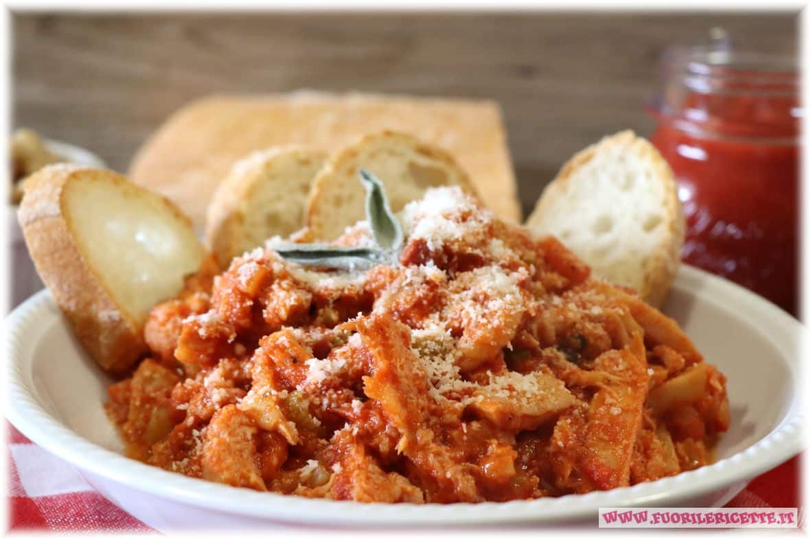 Trippa al pomodoro con pecorino