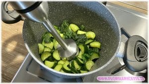 Ricetta Crema di Zucchine e Spiedini di Salmone