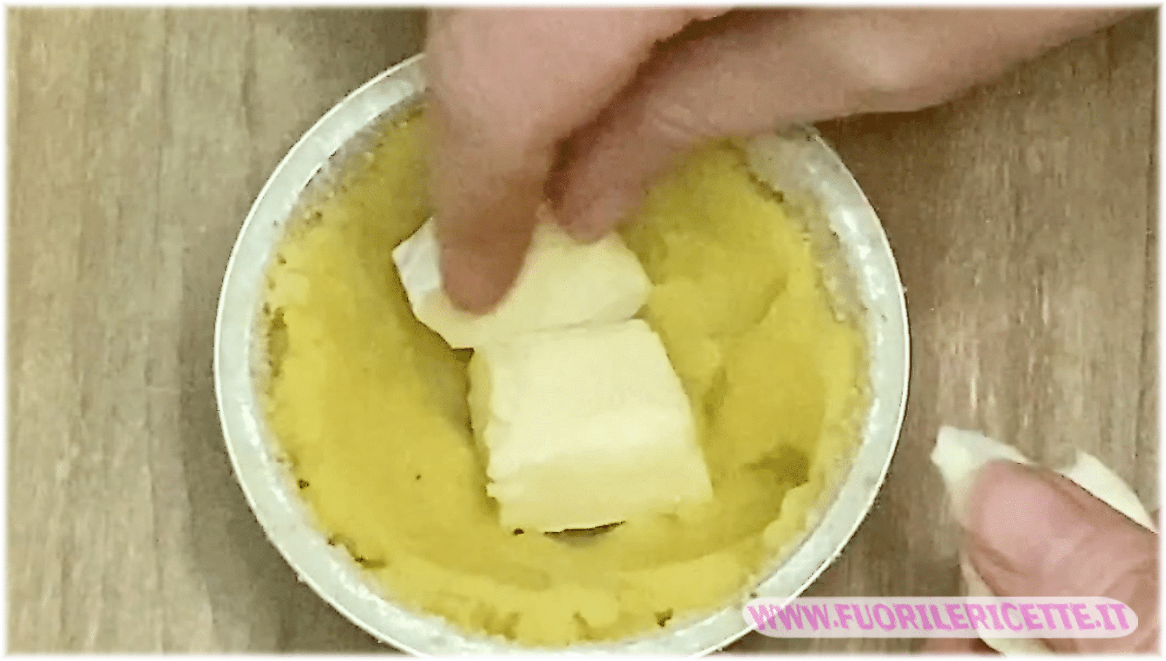 inserire il formaggio