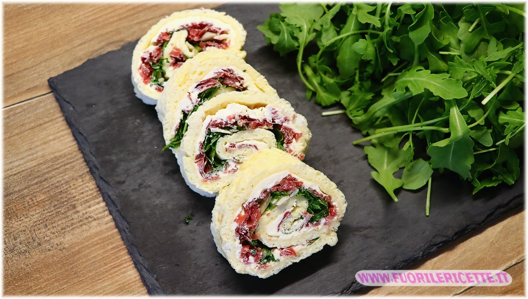 Rotolo di frittata al forno