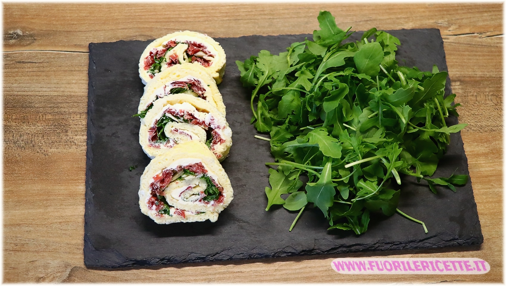 Rotolo di frittata al forno