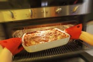 foto come riscaldare le lasagne 