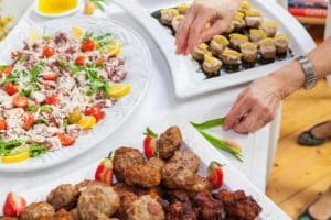 come apparecchiare per il buffet