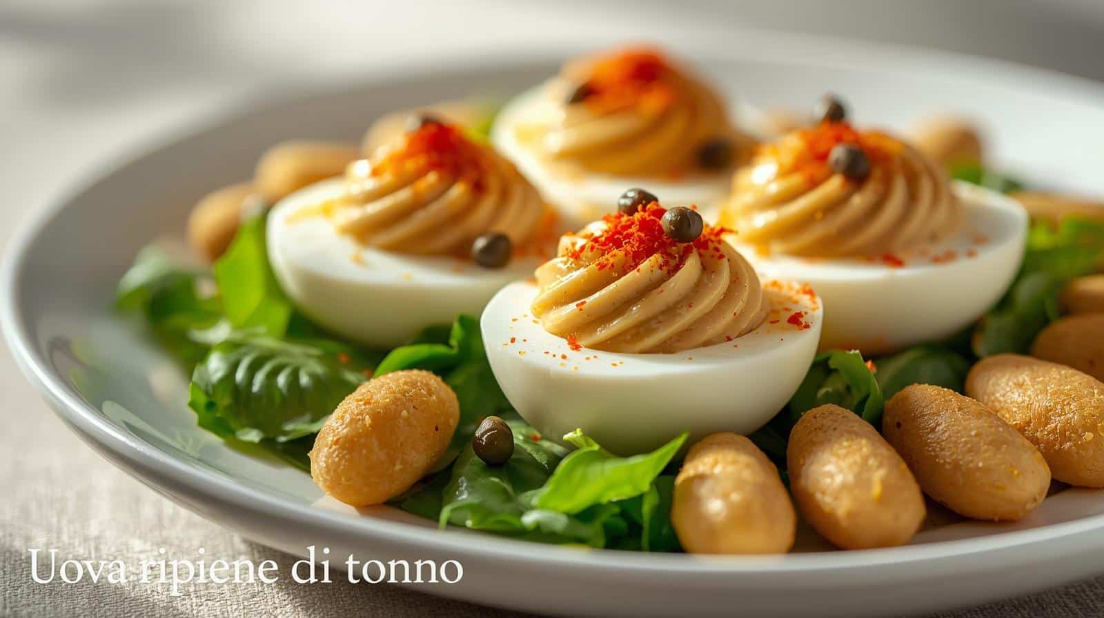 uova ripiene di tonno